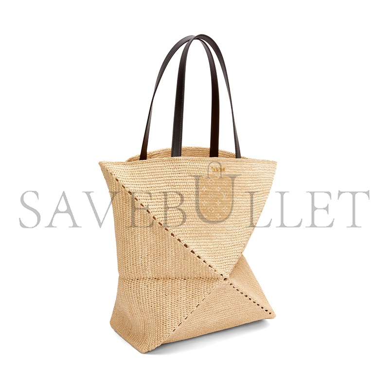 LOEWE XL PUZZLE FOLD TOTE IN RAFFIA B779Q18X18 (42*41*18cm)
